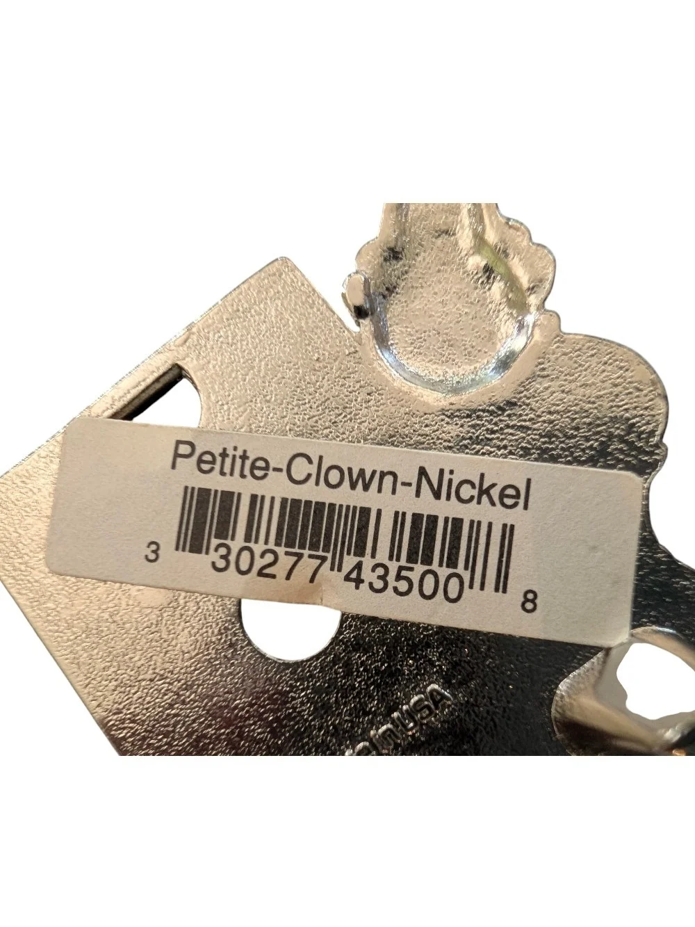 Silver Clown Accent Photo Frame - Baby Picture Holder